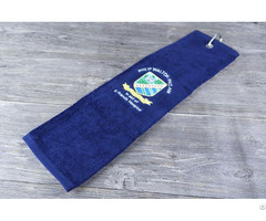 Wholesale Terry Velour Soft Golf Towels Plain Dyed With Clip