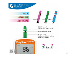 Diabetes Blood Test Sensor Glucose Cholesterol Hemoglobin Meter