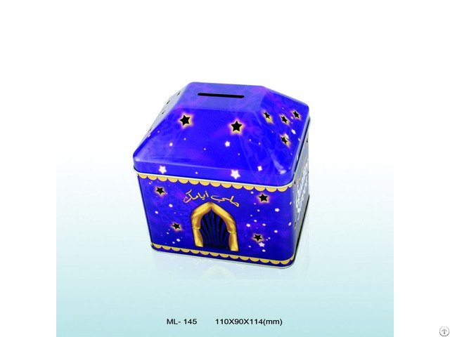 House Shaped Tin Box