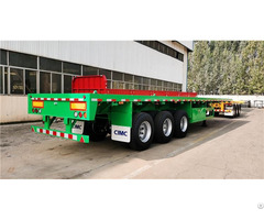 Cimc 3 Axle 40 Foot Flatbed Trailer For Sale In Rwanda