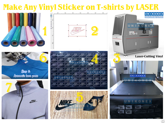 Make Any Vinyl Sticker On T Shirts By Laser