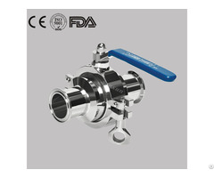 Stainless Steel Sanitary Mamual Clamp Type Non Retention Ball Valve