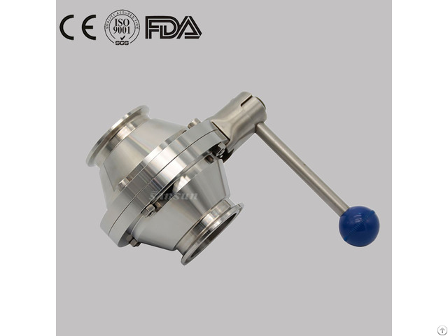 Stainless Steel Sanitary Quick Assembly Clamp Butterfly Type Ball Valve For Food Processing