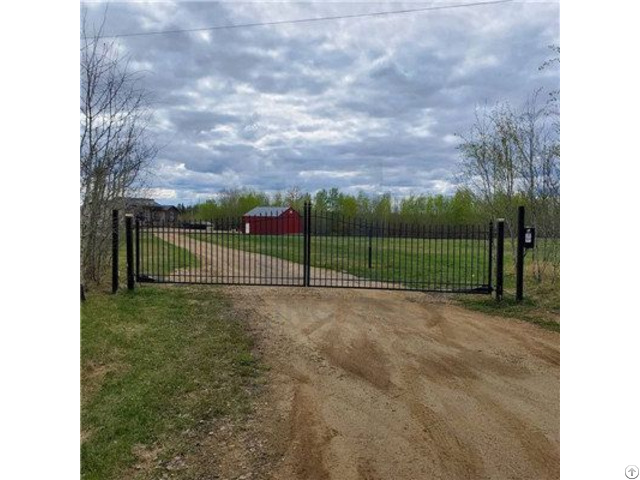 Deco French Door Style Single Double Wing Bar Gate