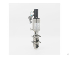 Sanitary Stainless Steel Pneumatic Control Reversing Valve With Sensor