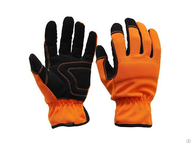 Hand Protection Mechanic Work Safety Gloves Made By Cow Leather