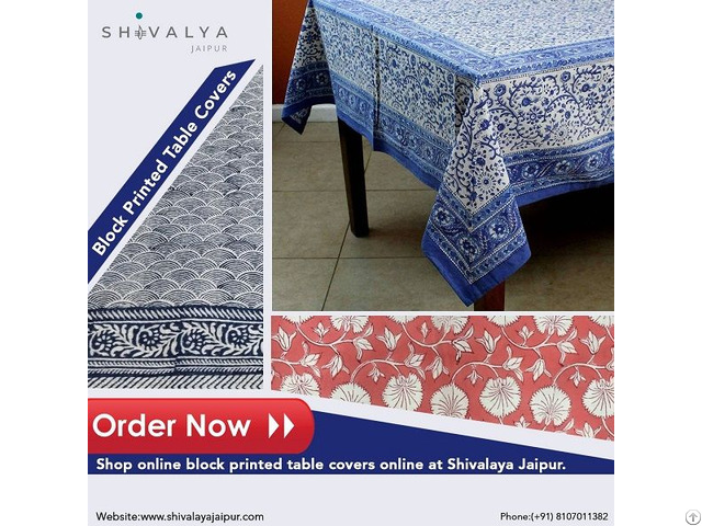 Block Printed Table Covers Shivalayajaipur Com