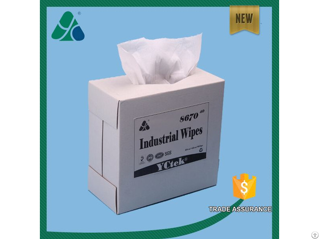 Wood Pulp Polypropylene Industrial Wipes