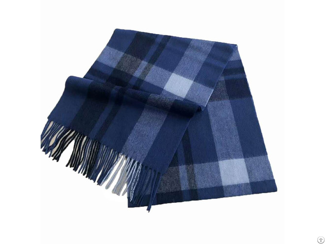 Thick Cashmere Scarf Mens Plaid