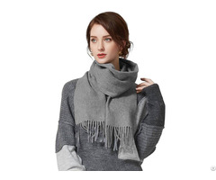 Grey Cashmere Scarf Womens