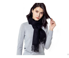 Black Cashmere Scarf Womens