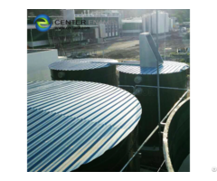 Glass Fused To Steel Potable Water Storage Tanks With Aluminum Dome Roofs