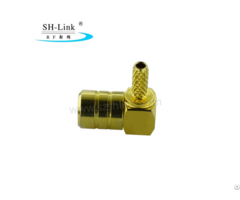 Rf Coaxial Smb Female Jack Crimp Right Angle Connector