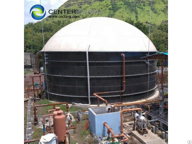 Water Storage Solution Glass Coated Steel Tanks With 30 Years Life Minimum