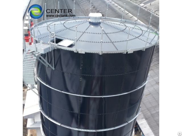 Glass Fused Steel Tanks With Aluminum Alloy Trough Deck Roof