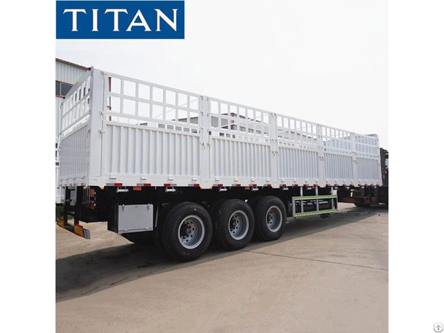 Fence Semi Trailer 60 Ton For Sale In Tanzania