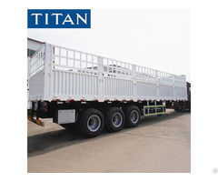 Fence Semi Trailer 60 Ton For Sale In Tanzania