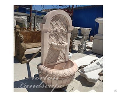Sunset Red Marble Wall Fountain