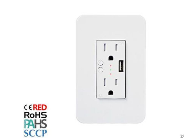 Usa Canada Standard Wifi Smart Power Wall Outlet