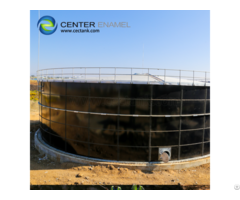 Glass Fused To Steel Sludge Storage Tank For Wastewater Treatment Project