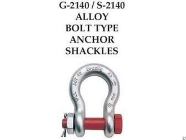 Crosby G 2140 Bolt Type Alloy Anchor Shackles