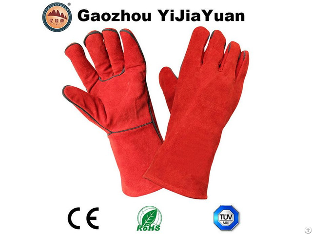 Heat Resistant Protective Welding Gloves With Ce