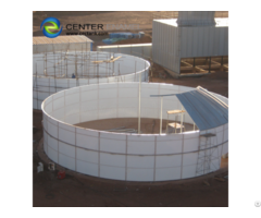 Center Enamel Bolted Steel Waste Water Storage Tanks For Wastewater Treatment Projects