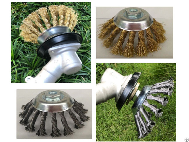 Twist Knot Wheel Brushes For Grass Removal Brush Cutters​ Machine