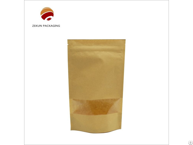 Kraft Paper Bag With Clear Window