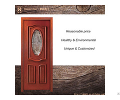 Single Door Design And Insert Glass For Teak Wood Doors