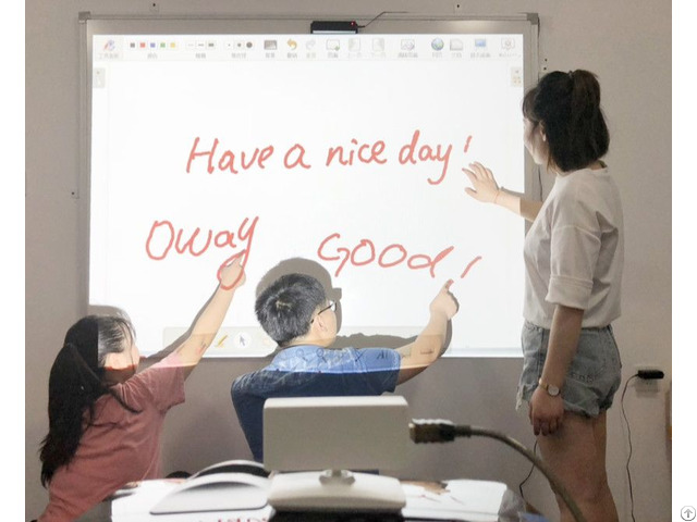 Oway Portable Finger Touch Interactive Whiteboard For Classroom Smart Teaching