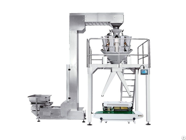 Economic Semi Auto Weighing And Packaging System With Two Outlet Packing Food