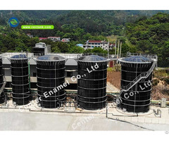 Customized Design Bolted Anaerobic Digester Tanks With Glass Fused To Steel Roof