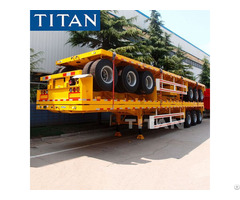 Tri Axle 20ft 40ft Flatbed Semi Trailer For Sale In Sudan