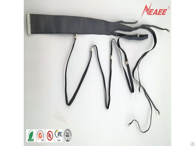 Medical Device Transmission 350772 01 Flat Cable With 12p Connector, Pitch 2 54mm