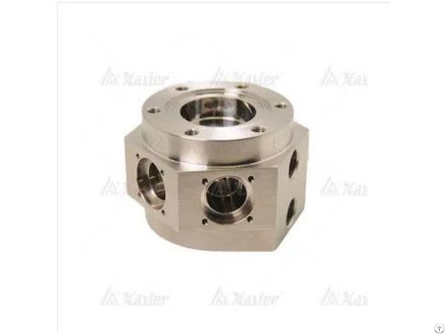 Machining Aircraft Cnc 5 Axis Titanium Joints Part For Hydraulic Oil Cylinder Body
