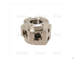 Machining Aircraft Cnc 5 Axis Titanium Joints Part For Hydraulic Oil Cylinder Body
