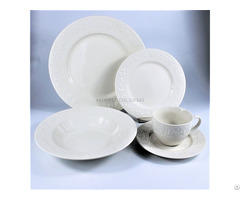 Porcelain Embossed 20pcs Dinner Set