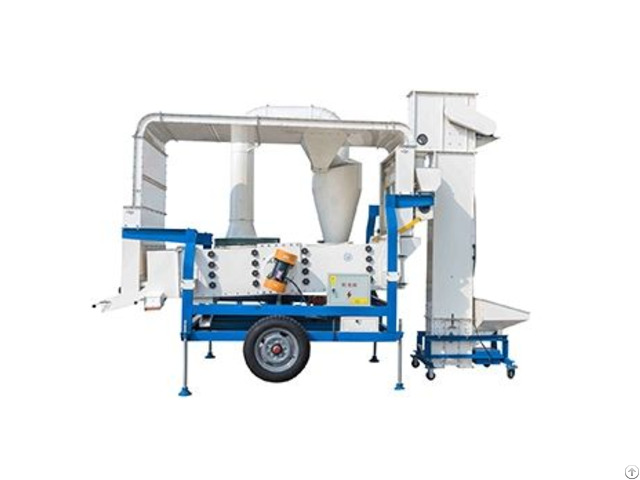 Seed Cleaner And Grader With Double Air Cleaning System