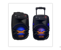 Kvg 8 Inch Portable Trolley Wireless Bluetooth Active Dj Rechargeable Speaker