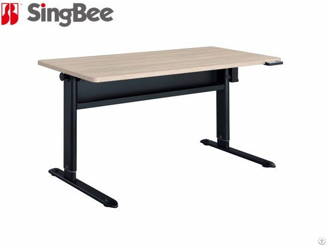 Single Motor Electric Height Adjustable Desk Sing Bee