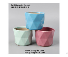 Simple Geometric Style Desktop Flower Pot