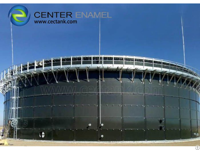 Large Capacity Glass Lined Steel Fire Water Tanks With Double Enamel Coating