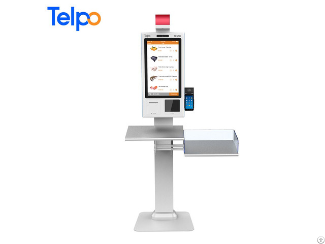 Telpo Tps700 Supermarket Self Service Checkout Food Ordering Payment Kiosk