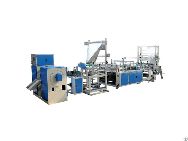 Automatic Draw Tape Bag On Rolling Making Machine With Coreless