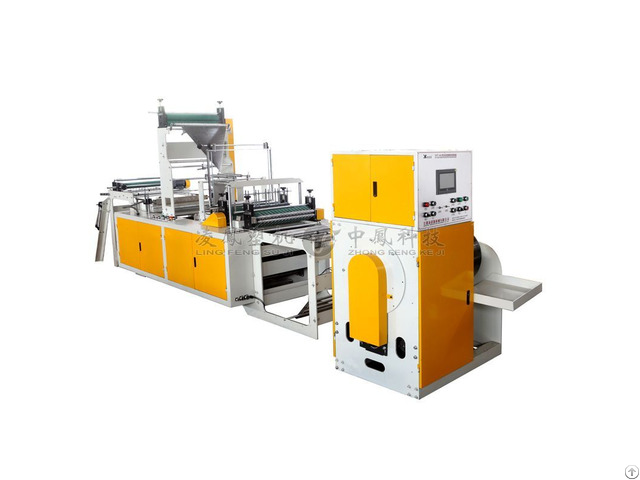 Full Automatic Single Line Double C Folding Rolling Bag Making Machine With Coreless