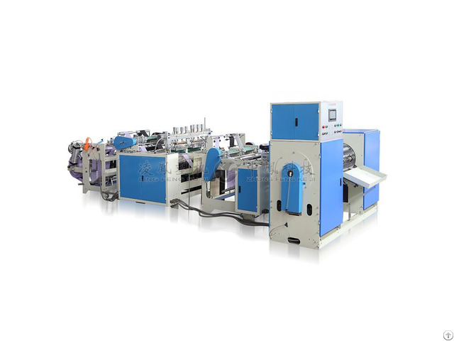 Full Automatic Star Seal Flat T Shirt Rolling Bag Making Machine With Coreless