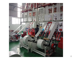 High Speed Single Screw Double Die Heads Film Blowing Machine