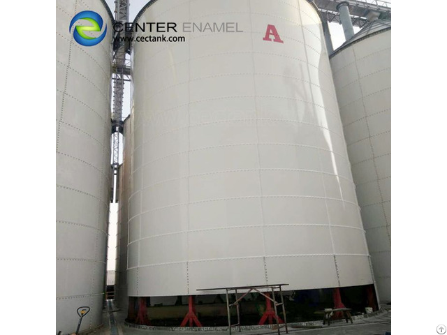 Bolted Glass Fused To Steel Industrial Water Tanks For Wastewater Treatment Projects