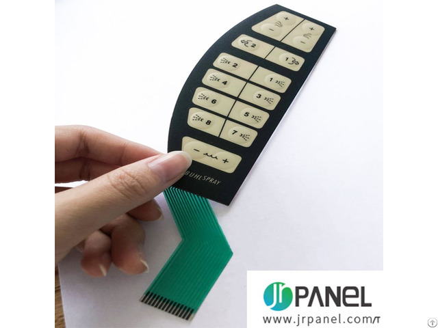 Embossed Tactile Keys Membrane Switch With Polydome Mylar Circuit Control Panel